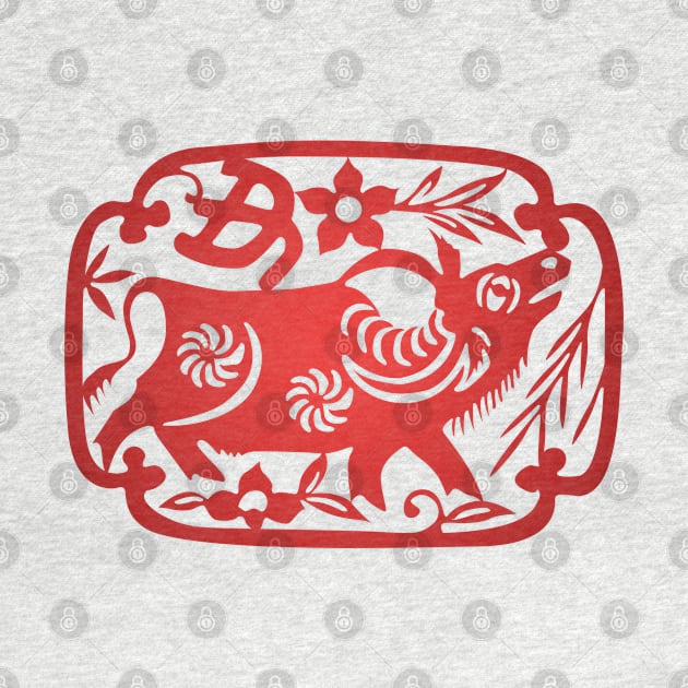 Chinese Zodiac ver.2 Ox in Red by Takeda_Art